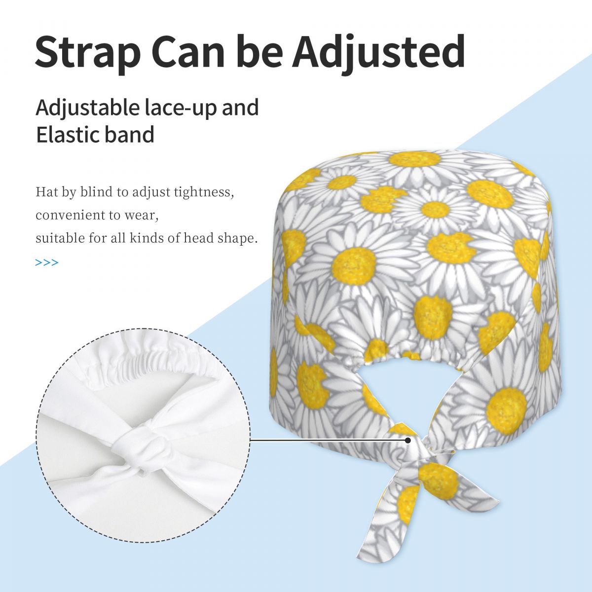 Work Scrubs Hat Daisy Flower P - Women Accessories Images review and price