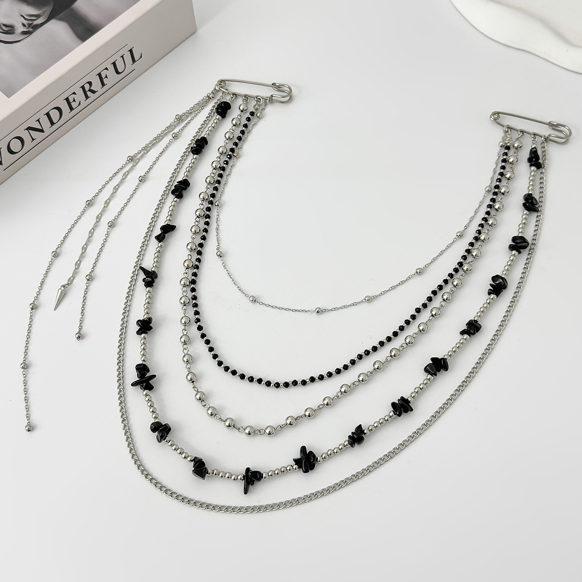 Punk Hip Hop Long Crystal Broo - Women'S Accessories Jewelry review and price