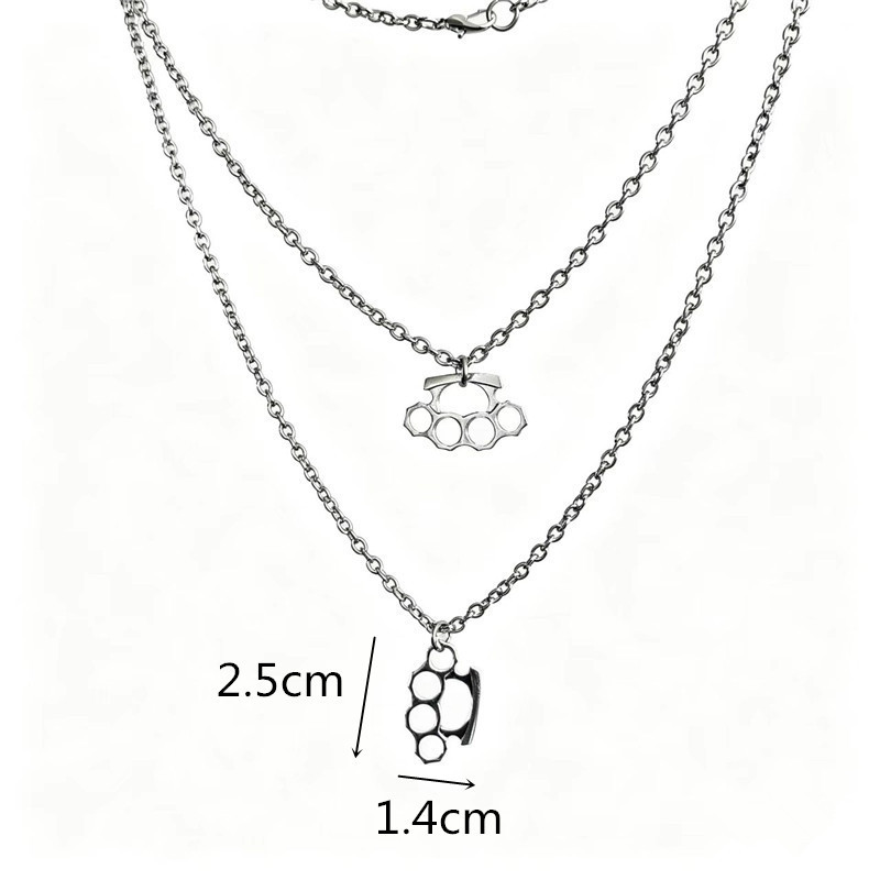 Punk Stainless Steel Women Nec - Women Accessories In English review and price
