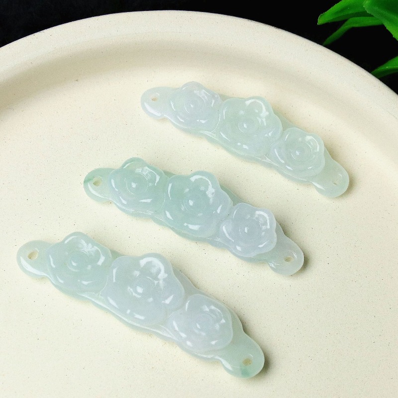 1pc Natural Jadeite Emerald Fl - Women'S Accessories Jewelry review and price
