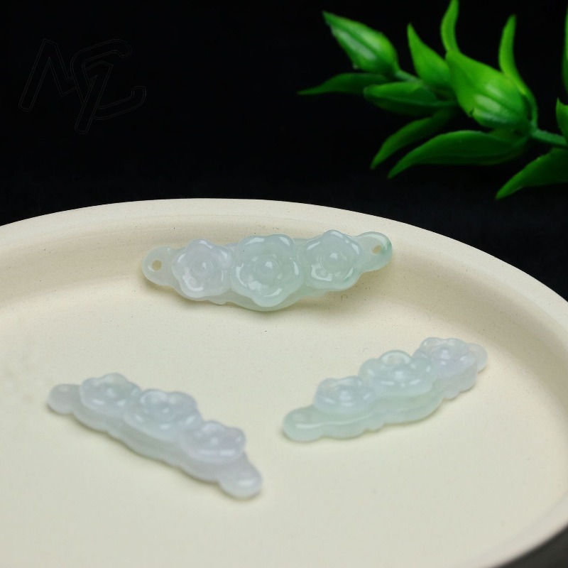 1pc Natural Jadeite Emerald Fl - Women'S Accessories Jewelry review and price