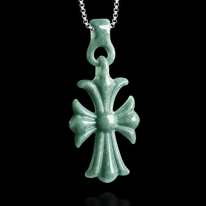 Natural Burmese Jadeite Cross  - Women'S Accessories Jewelry review and price