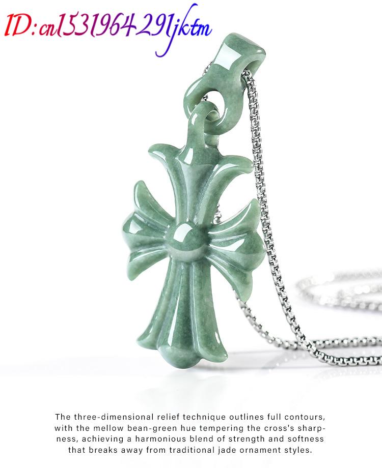 Natural Burmese Jadeite Cross  - Women'S Accessories Jewelry review and price