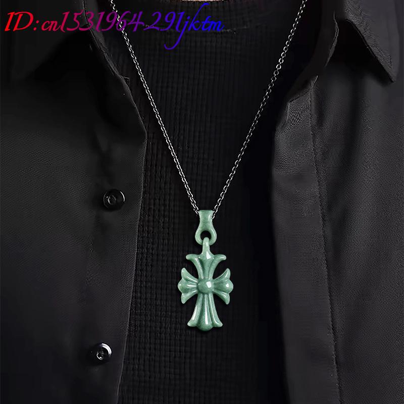 Natural Burmese Jadeite Cross  - Women'S Accessories Jewelry review and price