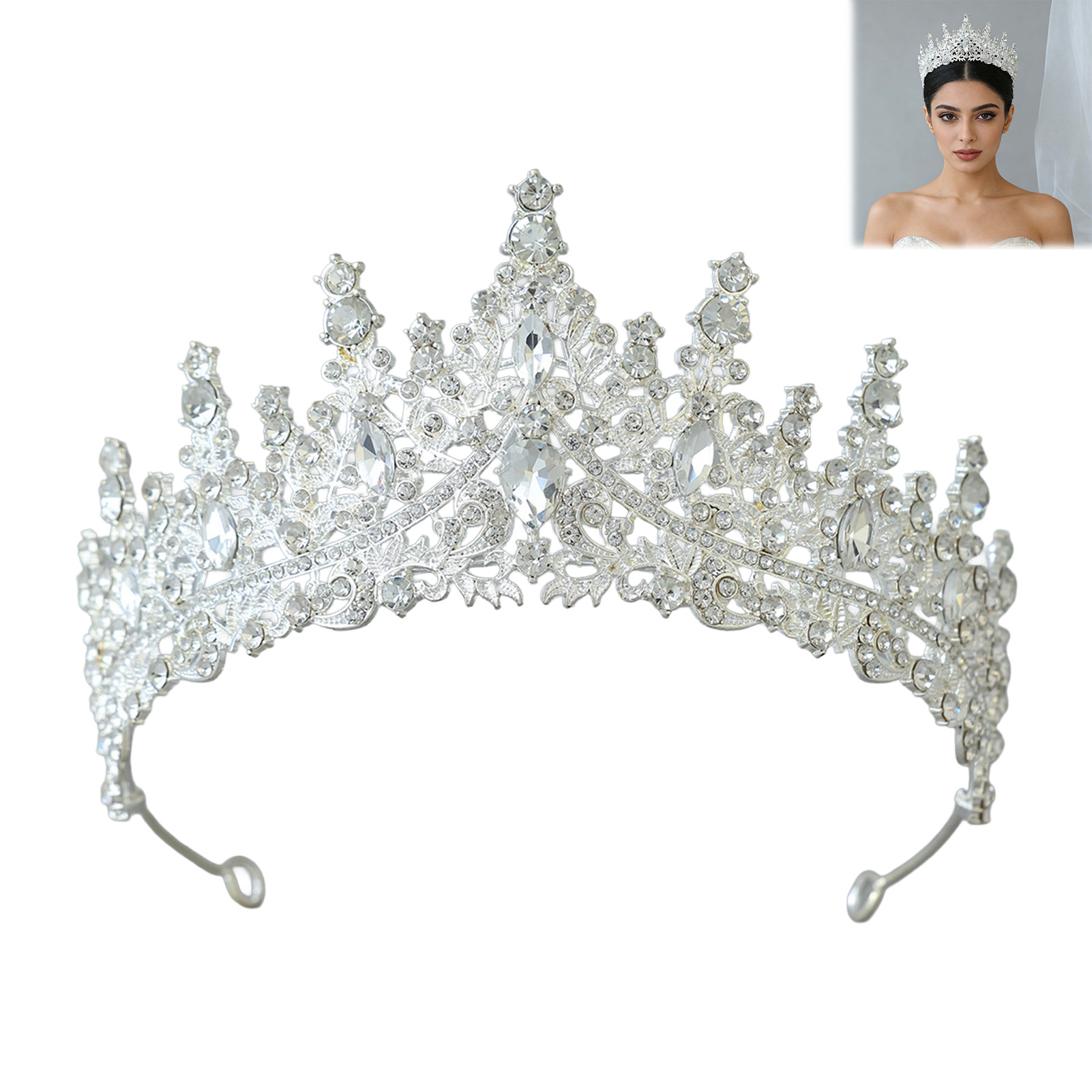 Bridal Headpiece Sparkling Rhi - Women'S Accessories Jewelry review and price